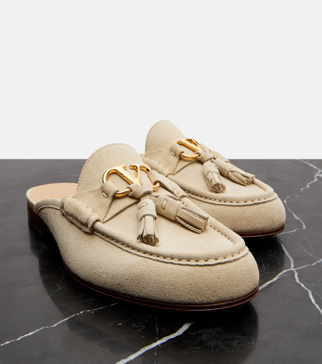 VLogo suede mules | Valentino Garavani