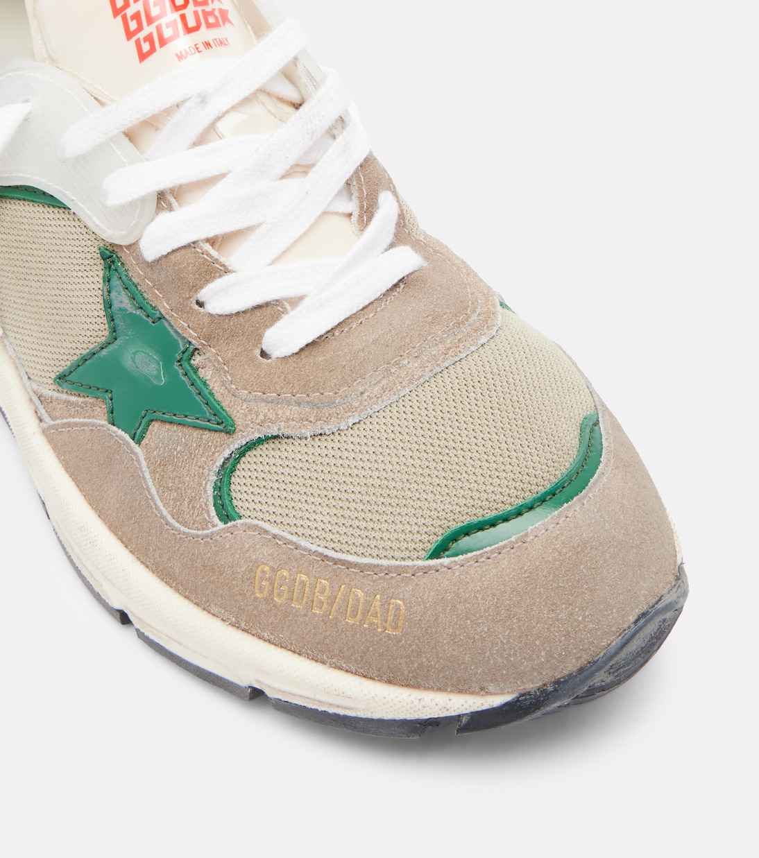 Dad Star leather-trimmed sneakers | Golden Goose