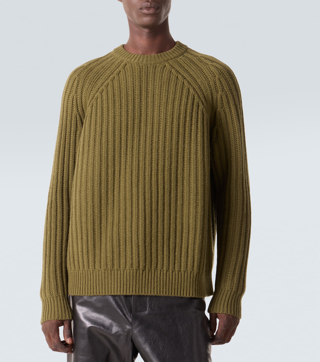 Pullover in lana e cashmere a coste | Allude