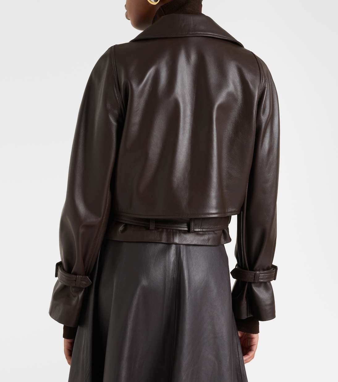 Hatti cropped leather jacket | Nour Hammour