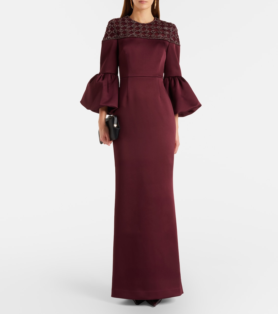 Alora embellished satin gown | Rebecca Vallance