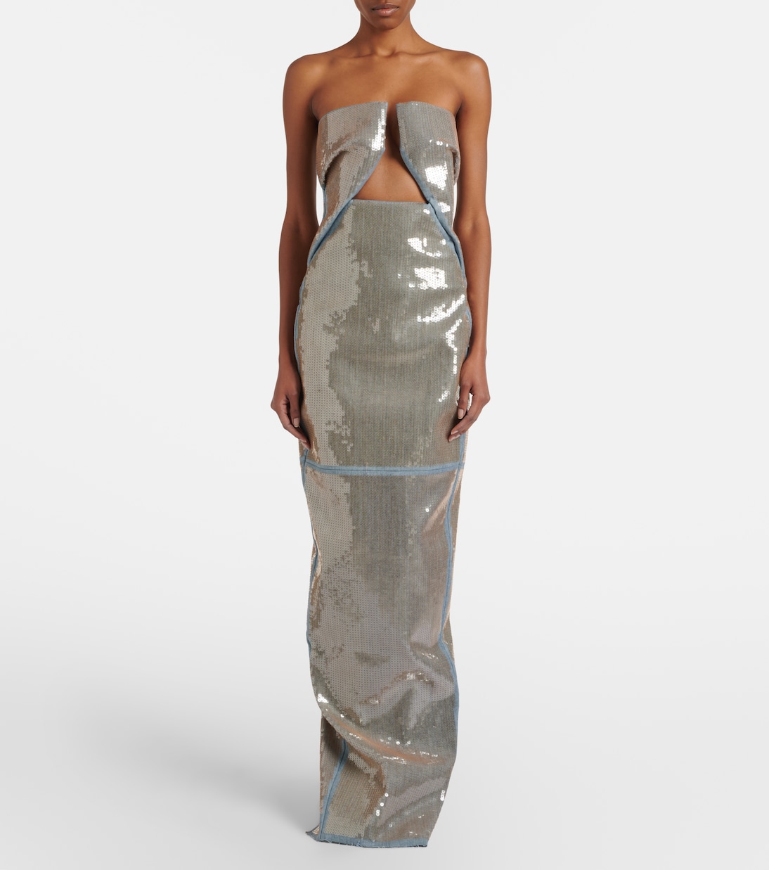 Prong sequined denim gown | Rick Owens