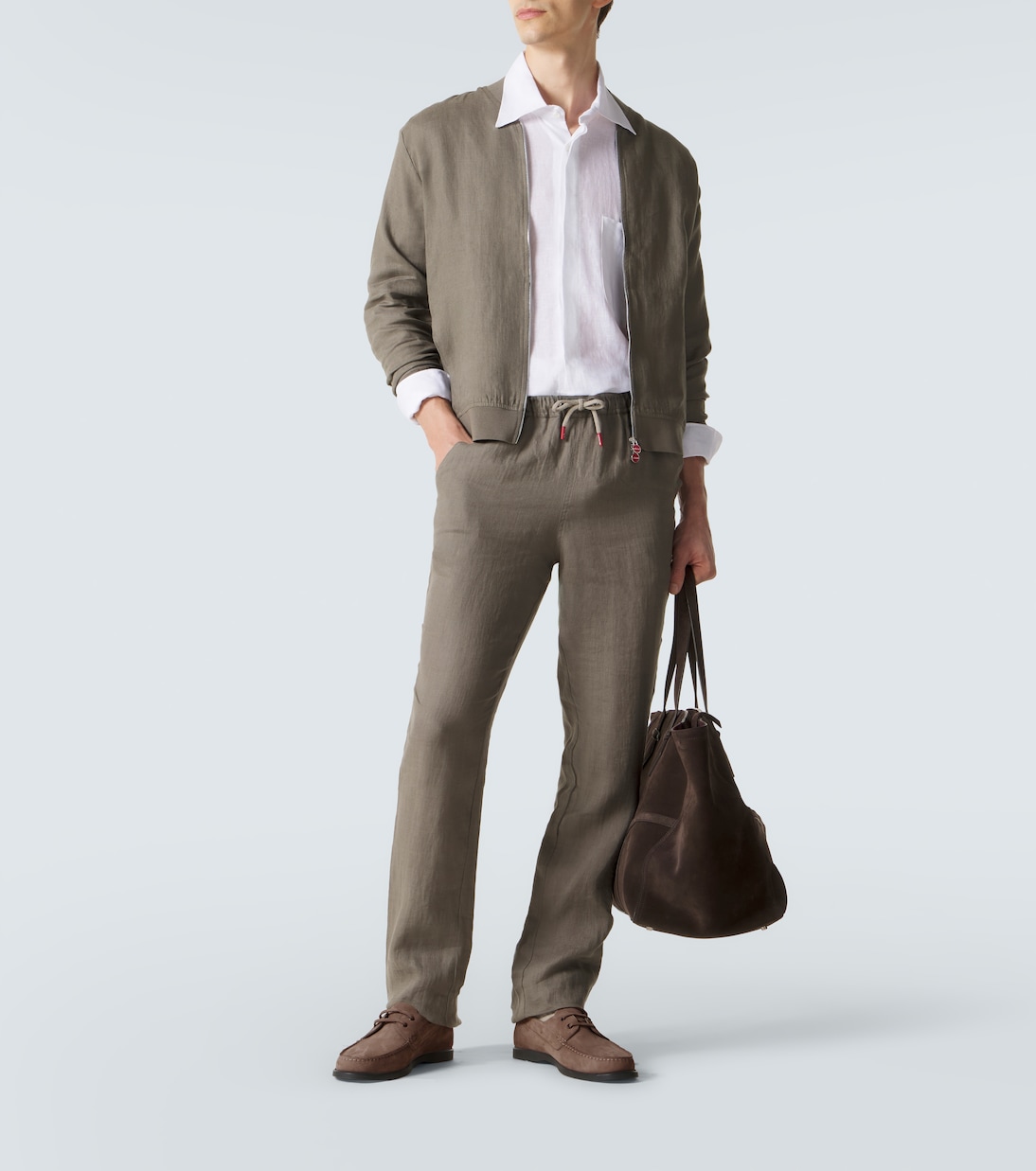 Bomberjacke aus Leinen | Kiton