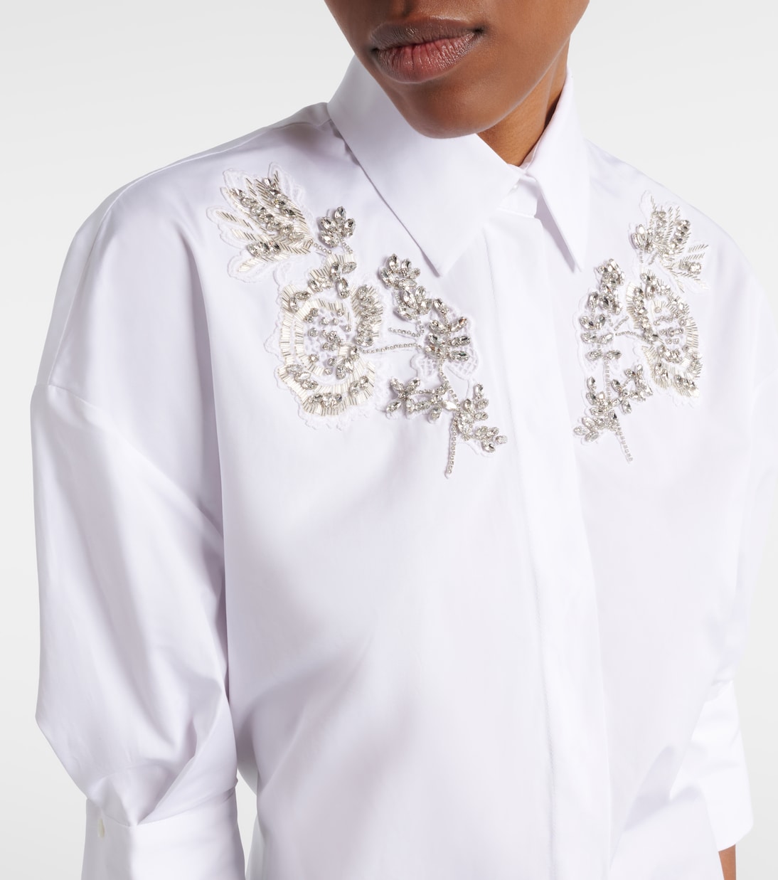 Abito chemisier in popeline di cotone | Erdem