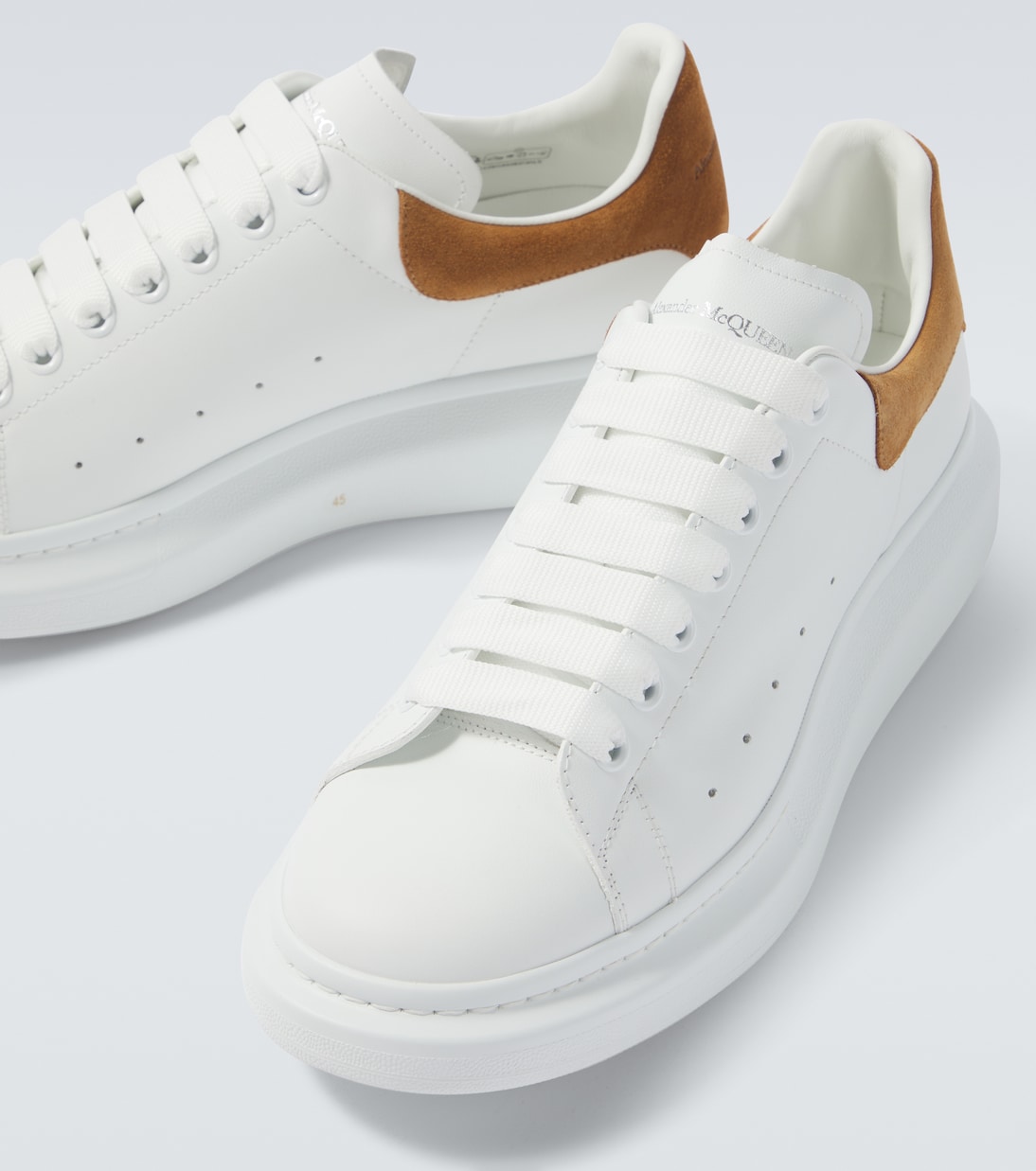Oversized leather sneakers | McQueen