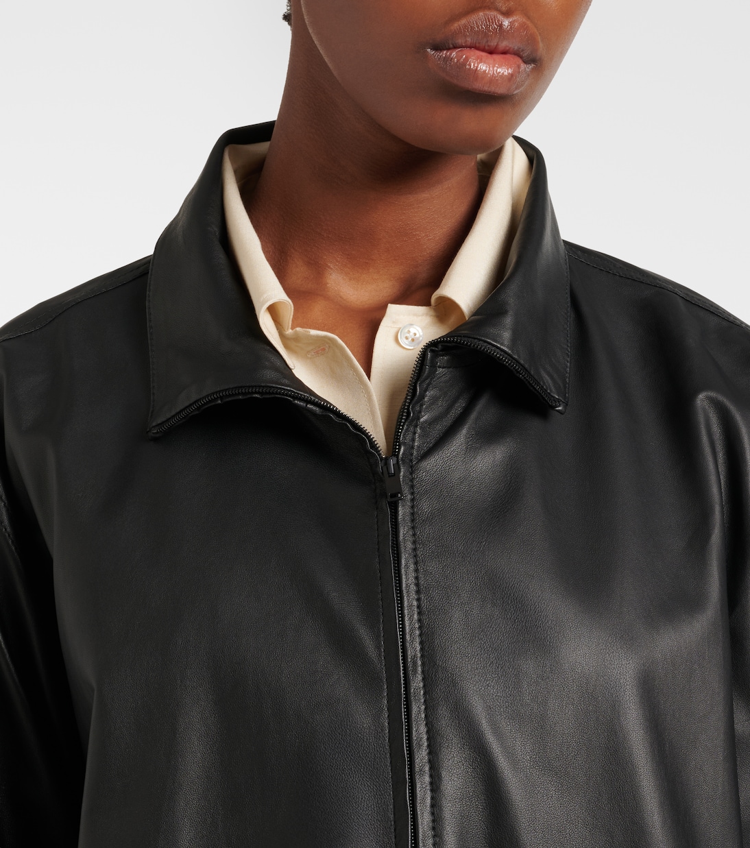 Cassandre leather coat | The Row