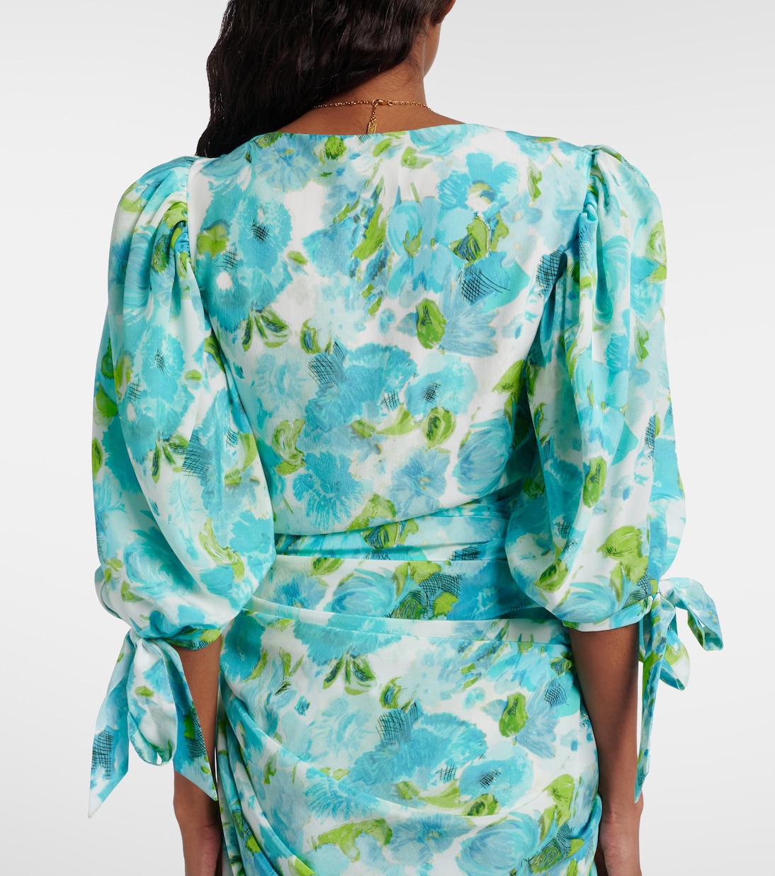 Draped floral silk minidress | Chloé