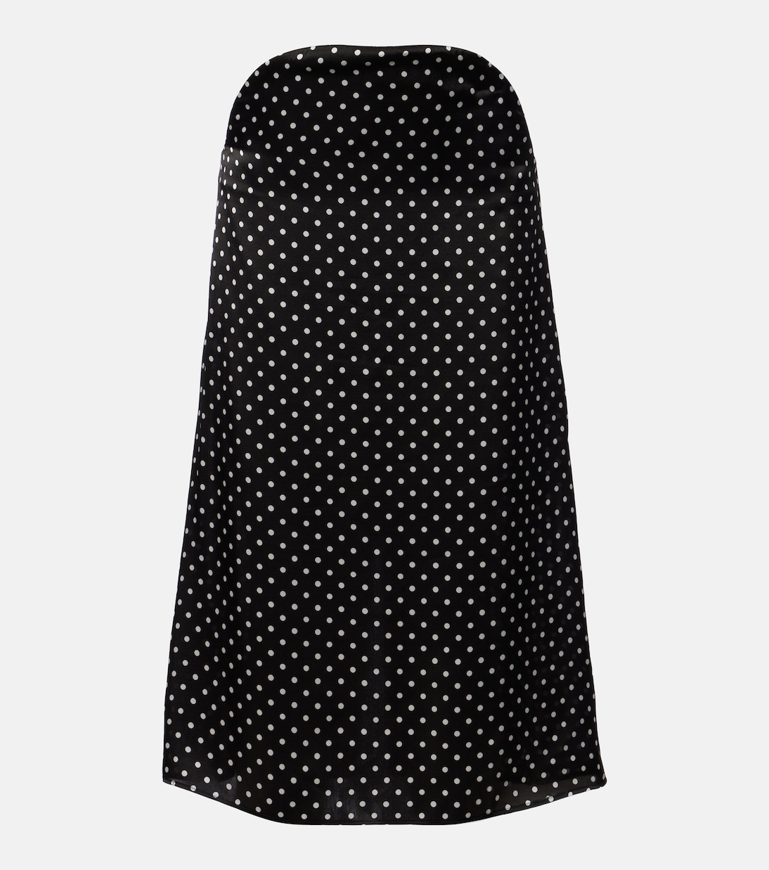 Cutout polka-dot silk midi skirt | Jean Paul Gaultier