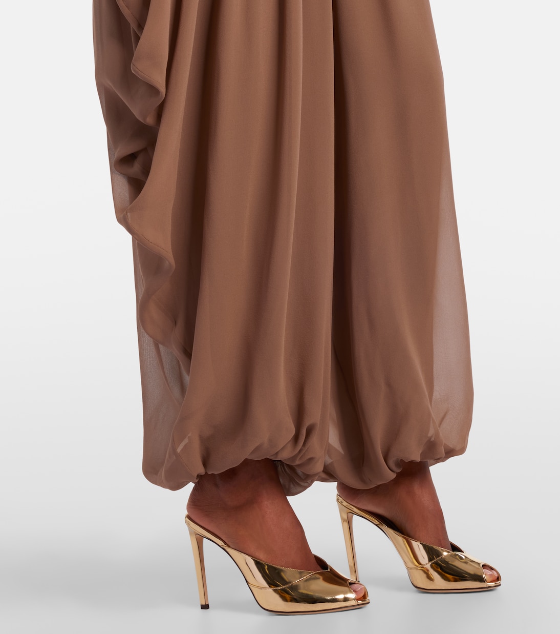 Pantalon en soie drapé | Elie Saab