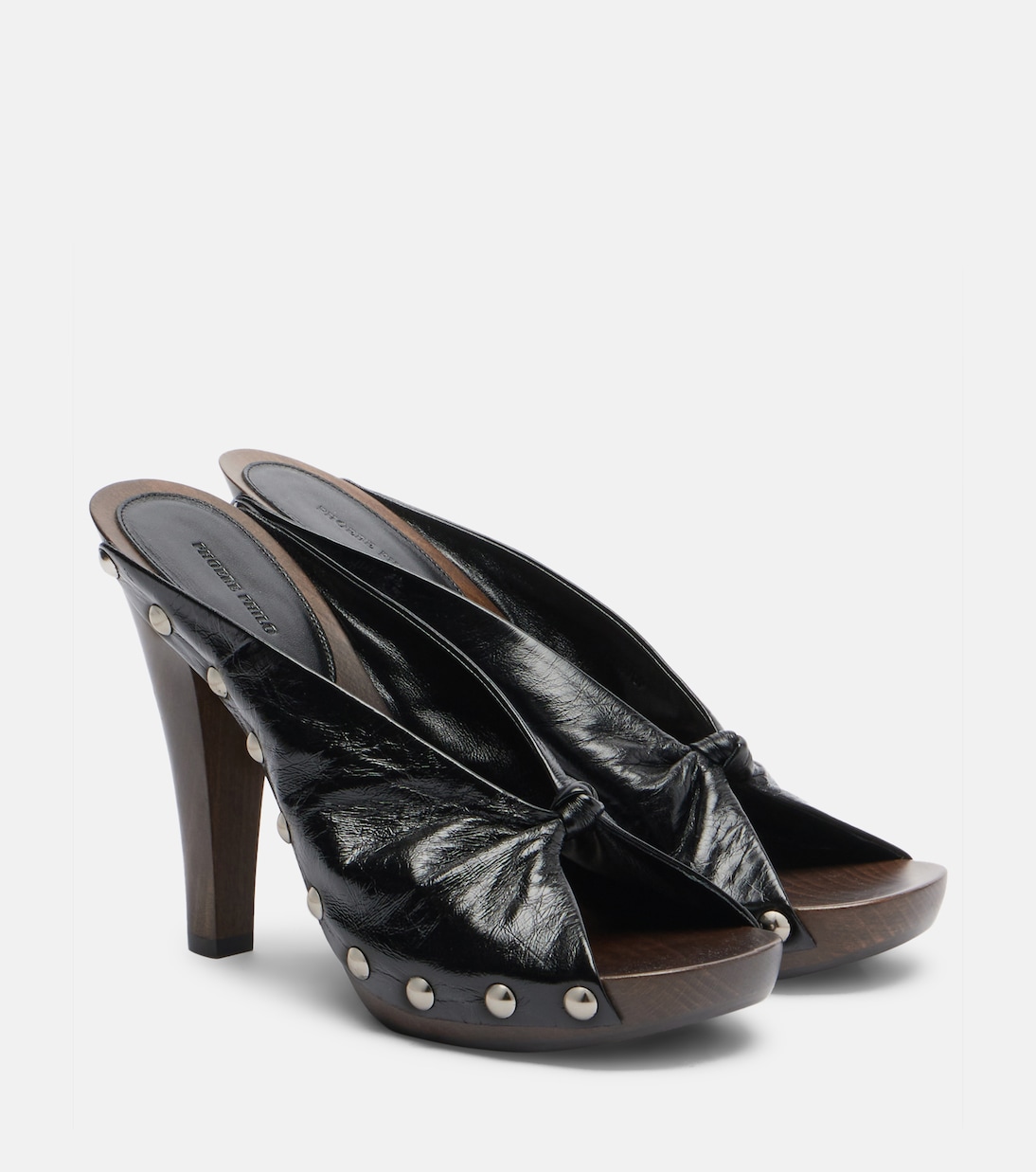 Verzierte Pantoletten aus Leder | Phoebe Philo