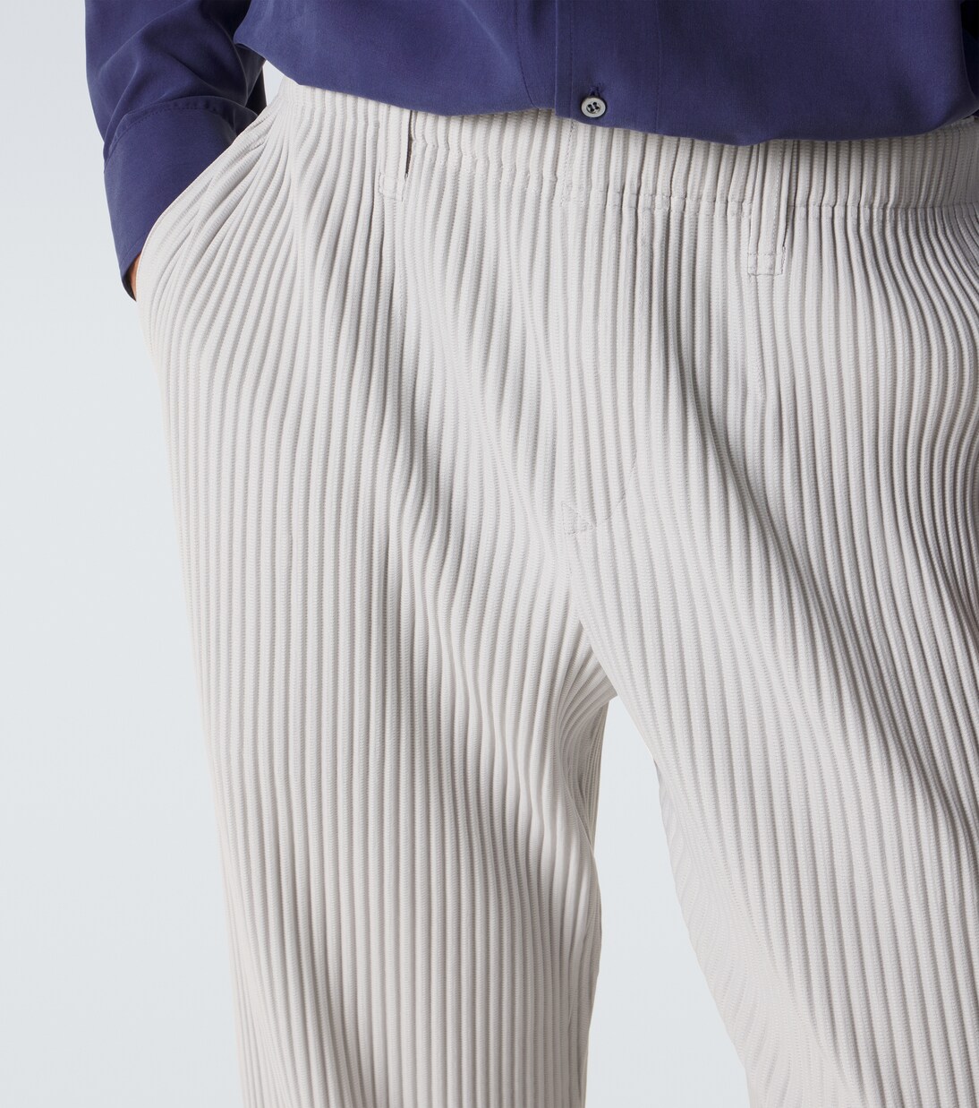 Basics pleated straight pants | Homme Plissé Issey Miyake