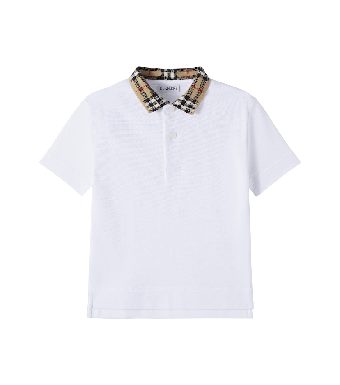 Burberry Check cotton piqué polo shirt | Burberry Kids