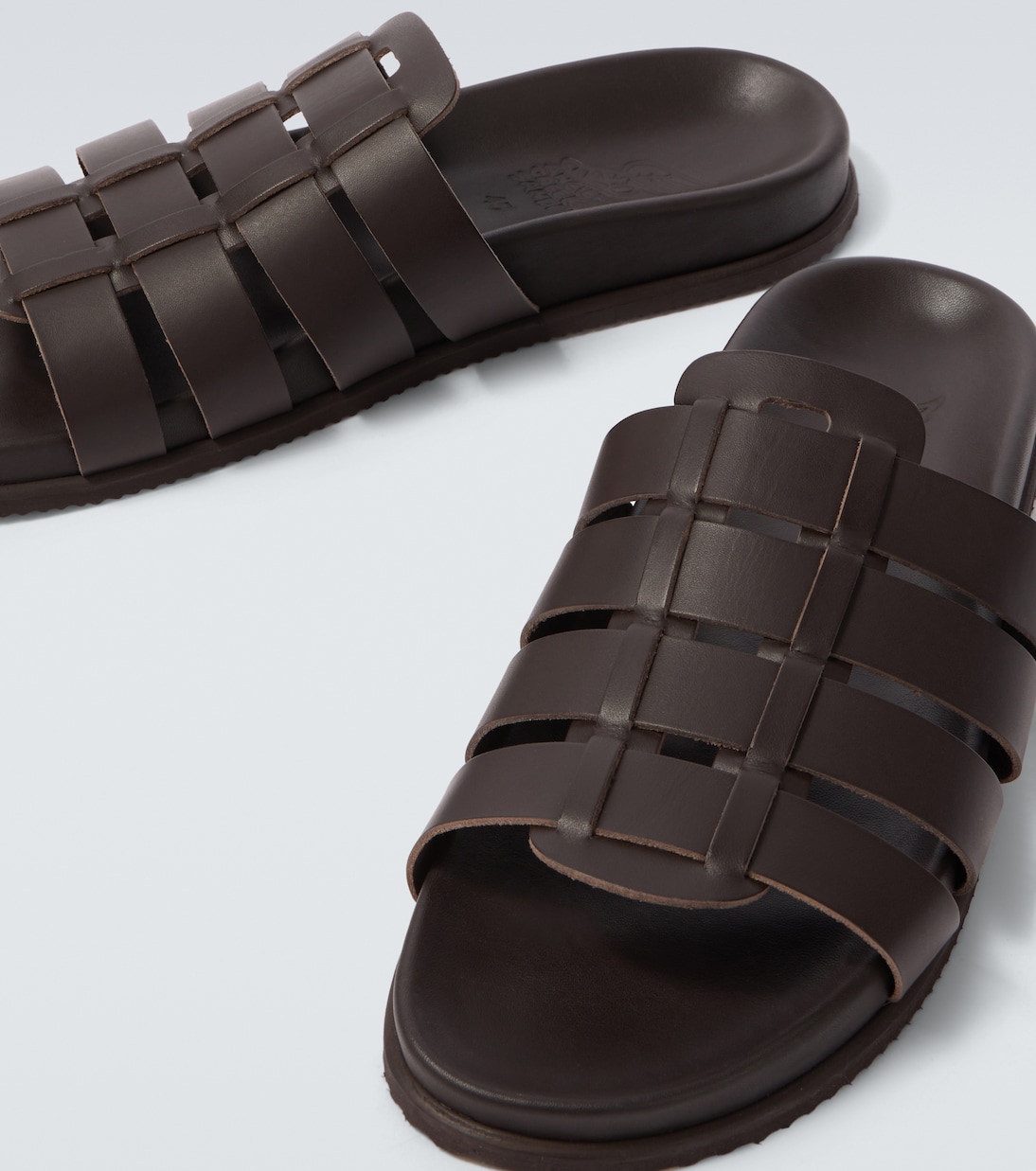 Laodamas leather fisherman sandals | Ancient Greek Sandals