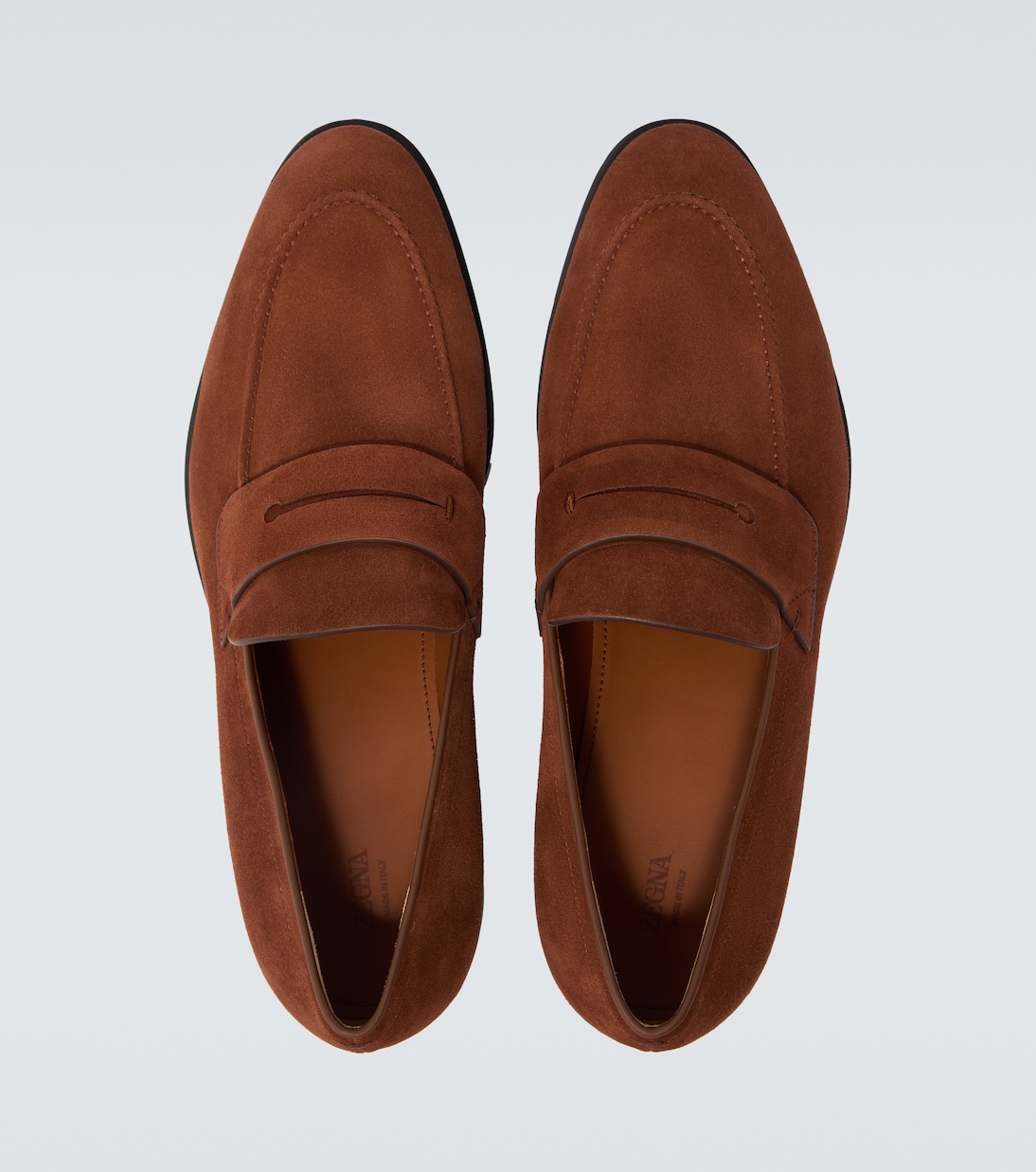 Suede penny loafers | Zegna