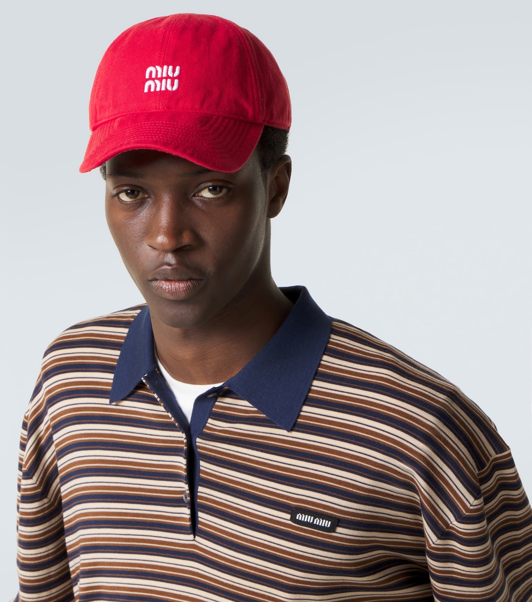 Logo denim baseball cap | Miu Miu