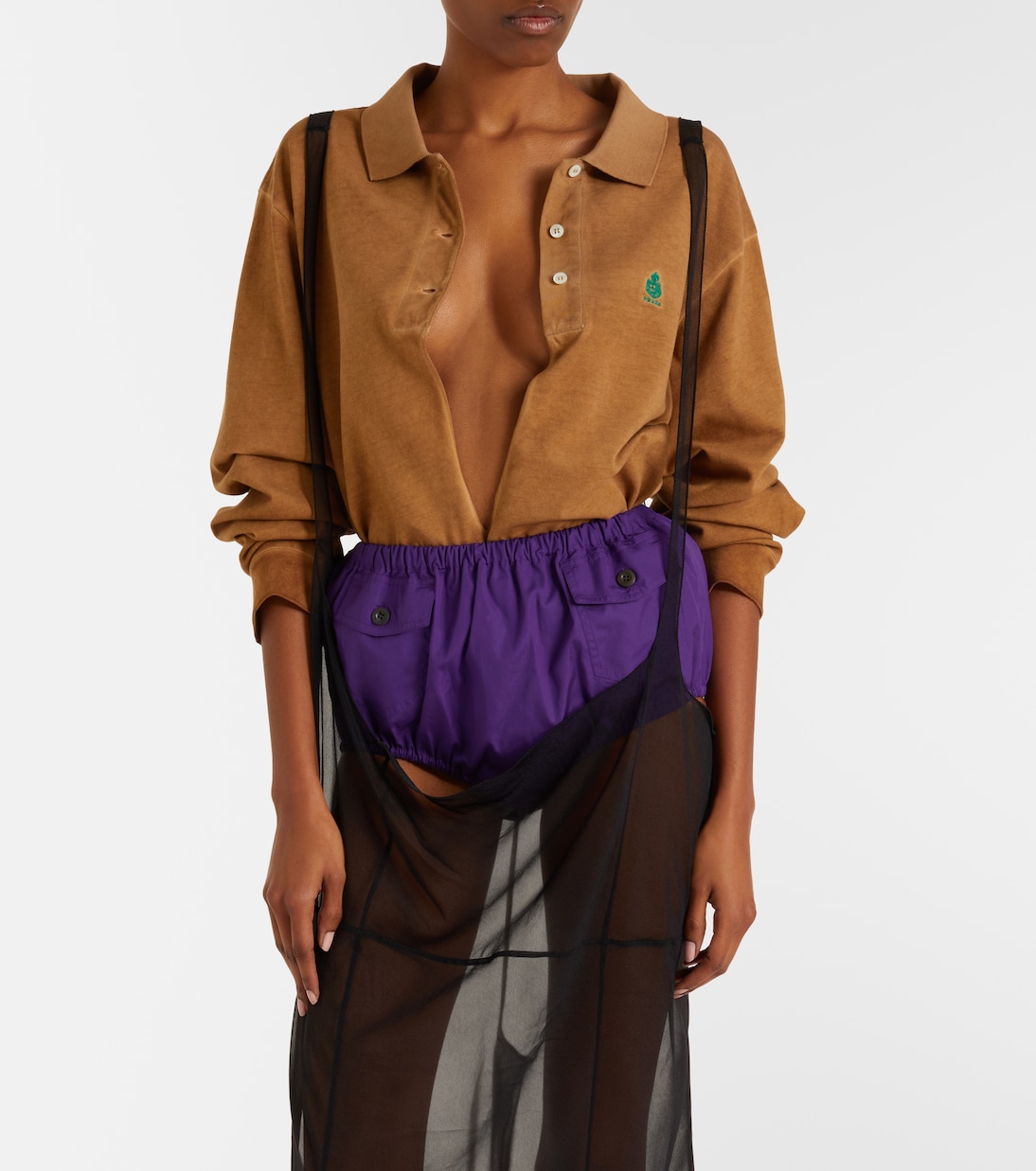 Cotton poplin shorts | Prada