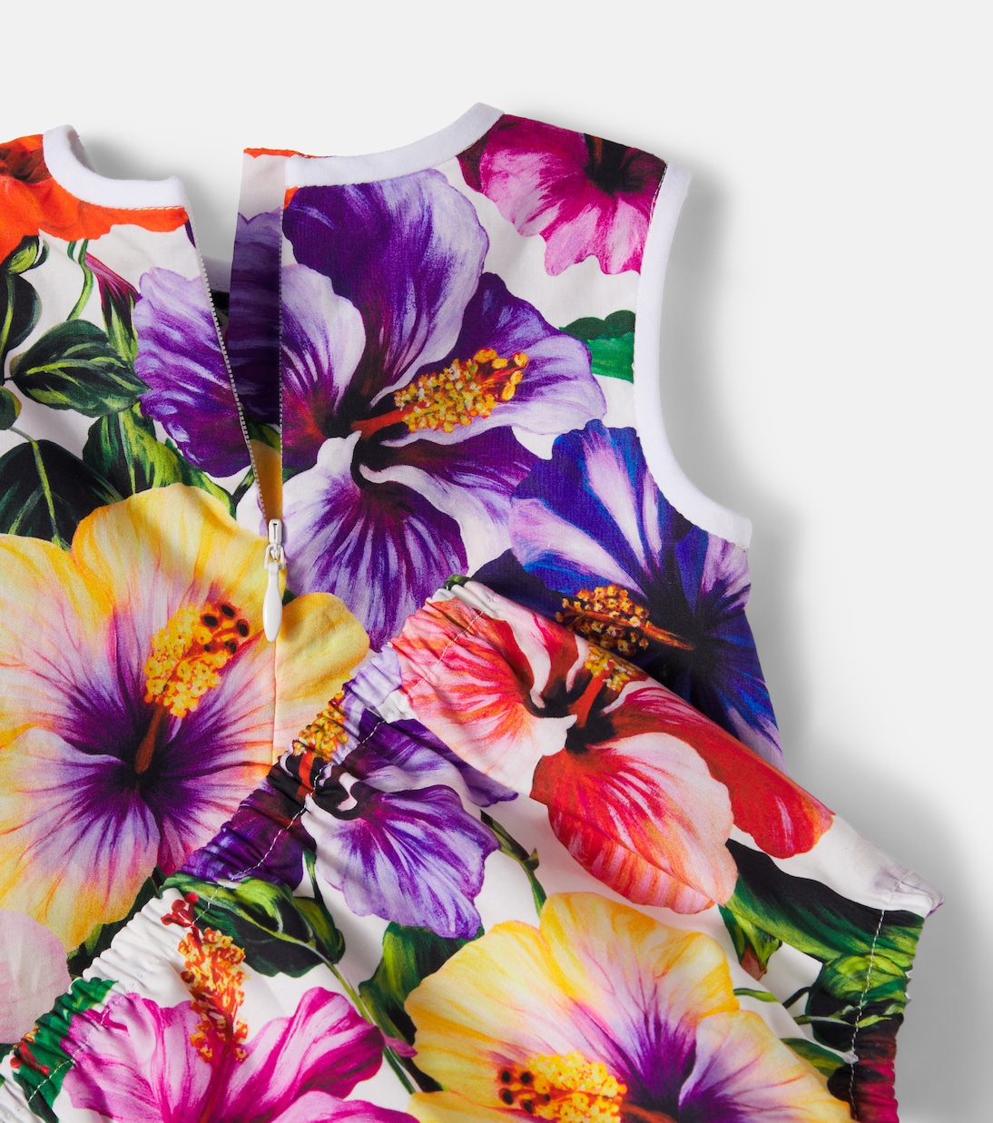 Baby floral cotton dress and bloomers set | Dolce&Gabbana Kids