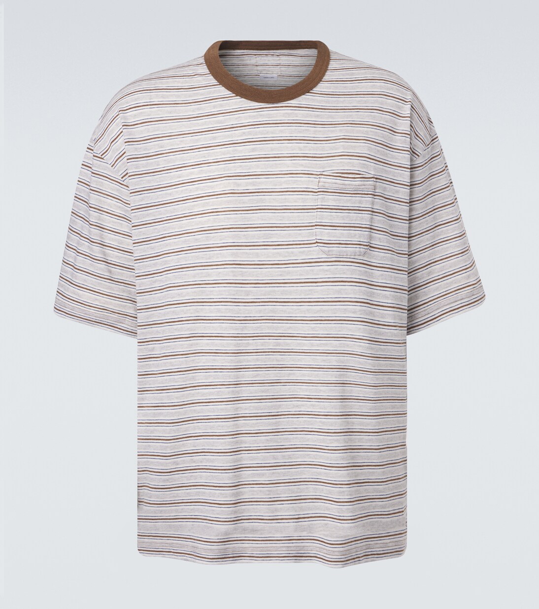 Mondo Border wool and cotton T-shirt | Visvim