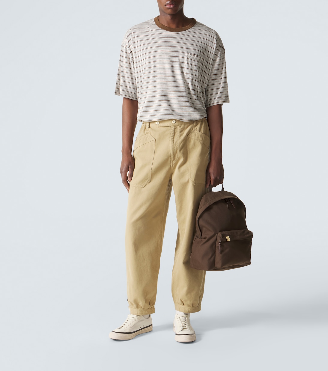 Mondo Border wool and cotton T-shirt | Visvim