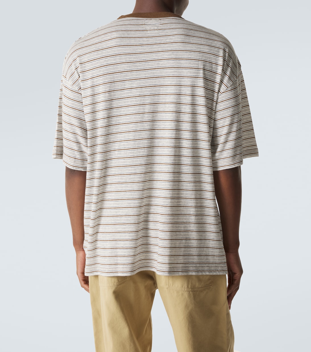 Mondo Border wool and cotton T-shirt | Visvim
