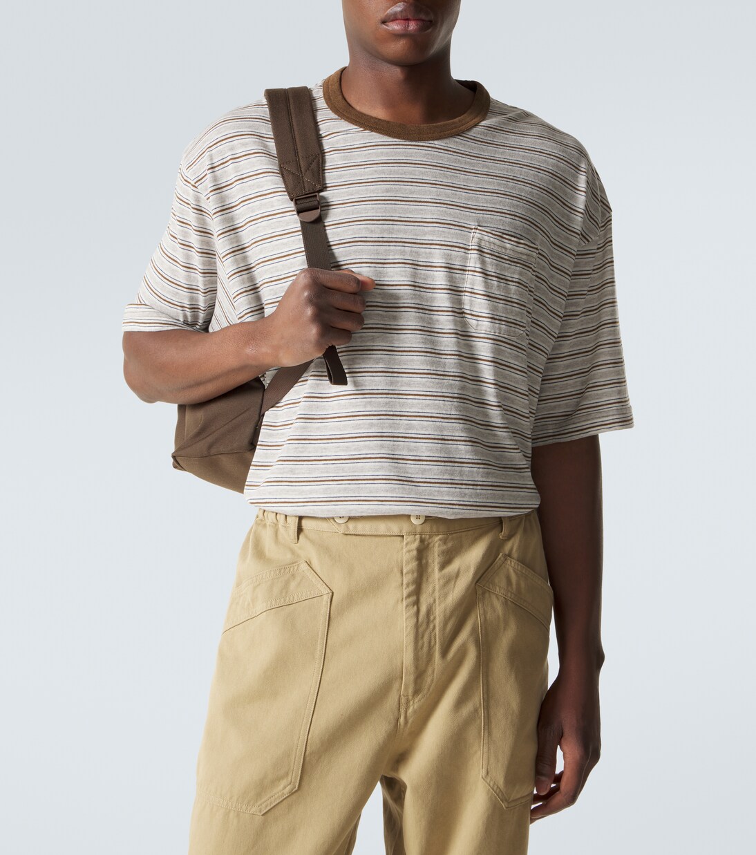 Mondo Border wool and cotton T-shirt | Visvim