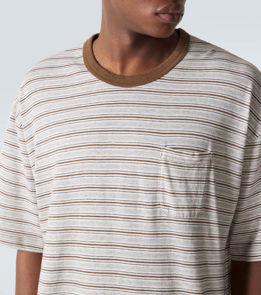 Mondo Border wool and cotton T-shirt | Visvim