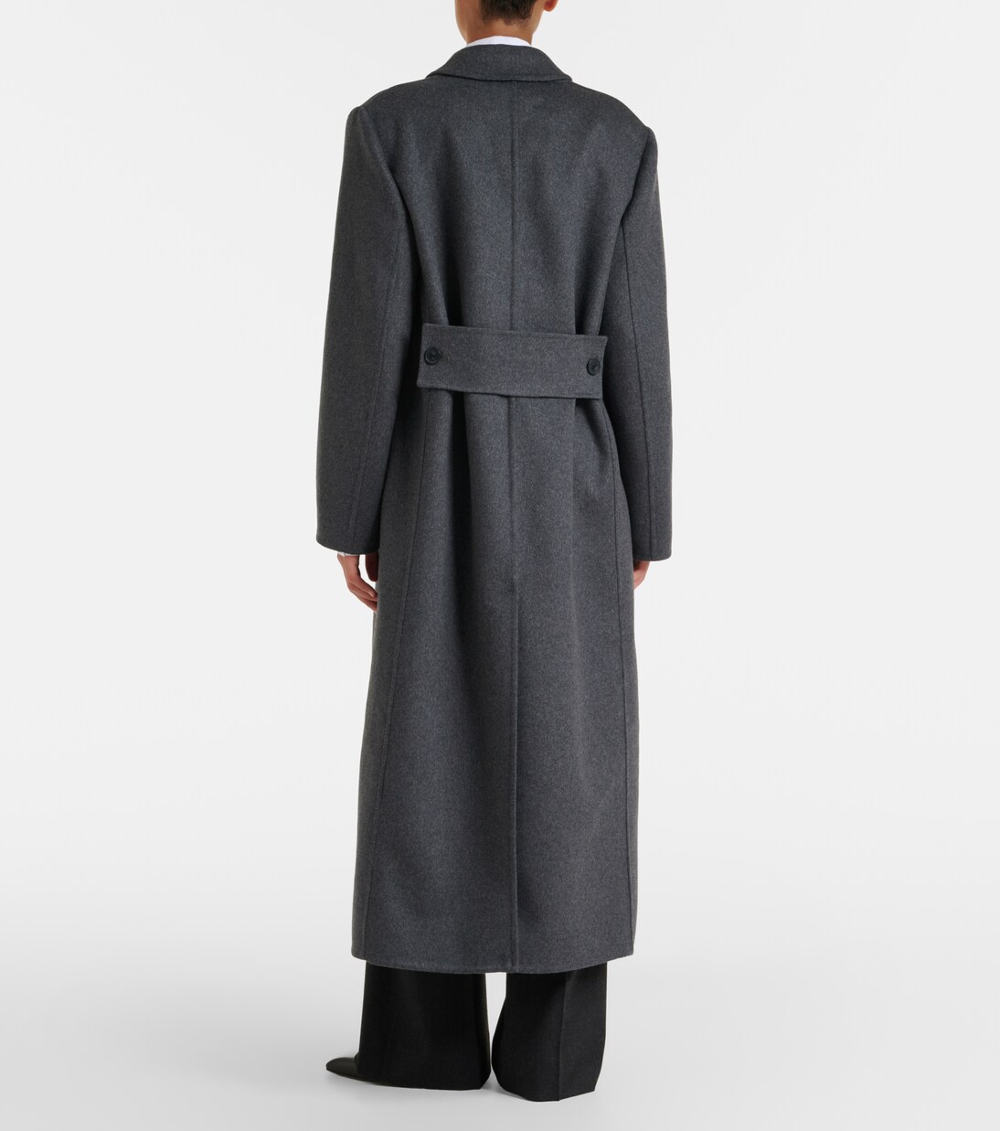 Abrigo cruzado en mezcla de lana | Victoria Beckham