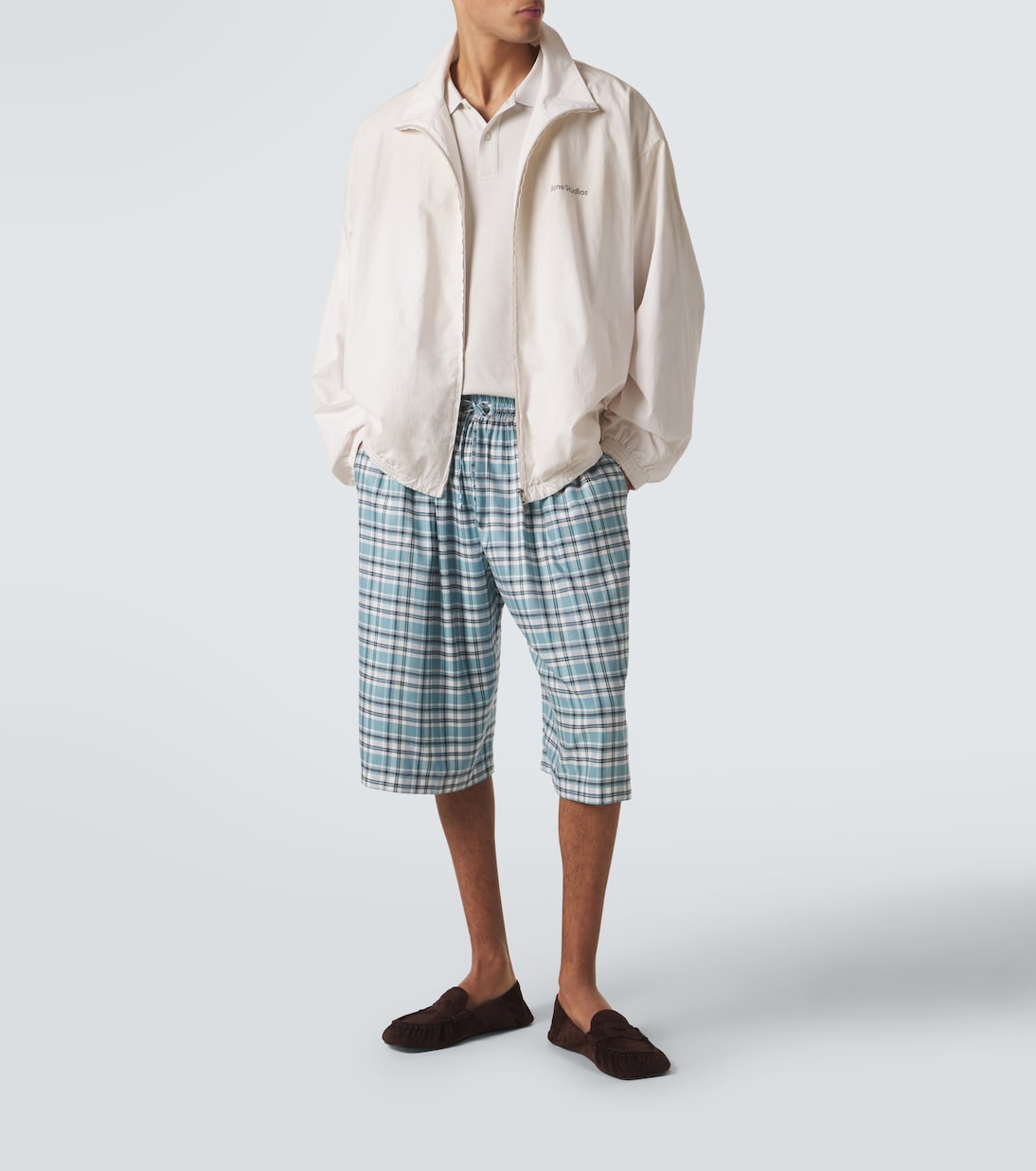 Plaid flannel shorts | Acne Studios
