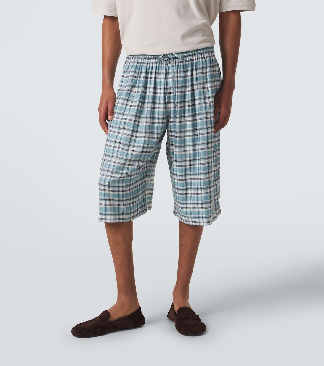 Plaid flannel shorts | Acne Studios