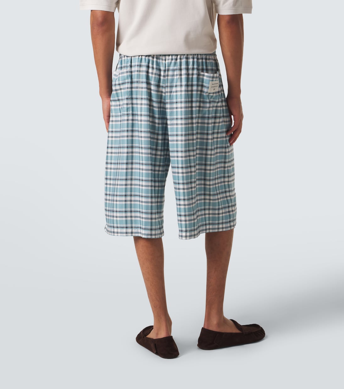 Plaid flannel shorts | Acne Studios