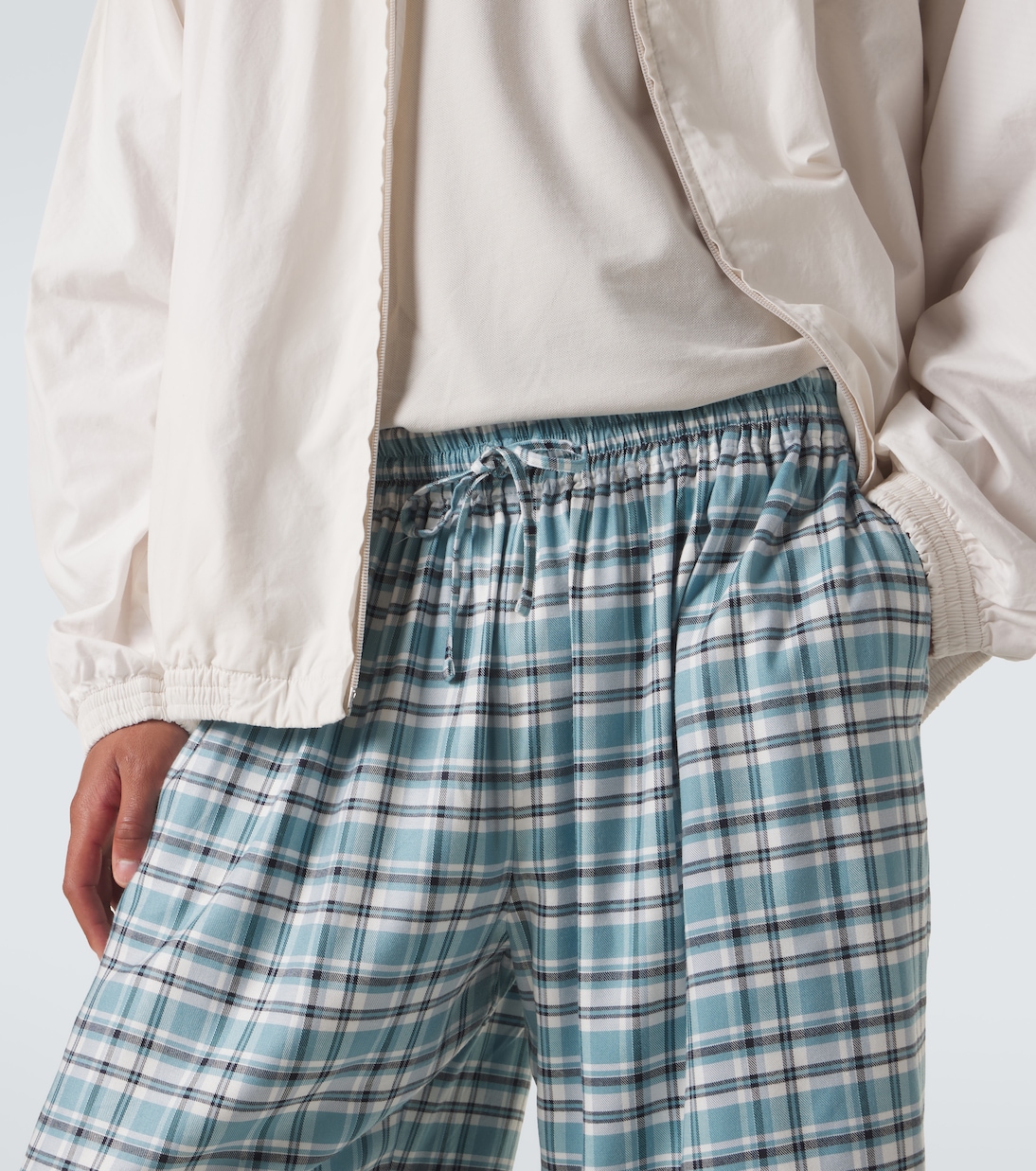 Plaid flannel shorts | Acne Studios