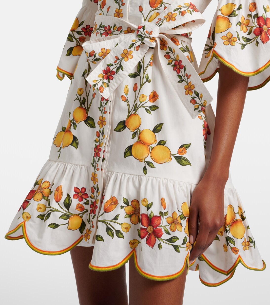 Lemon Bouquet cotton minidress | Farm Rio