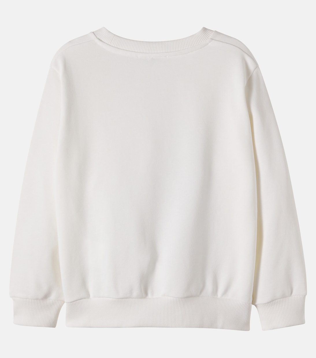Logo beaded cotton jersey sweatshirt | Versace Kids