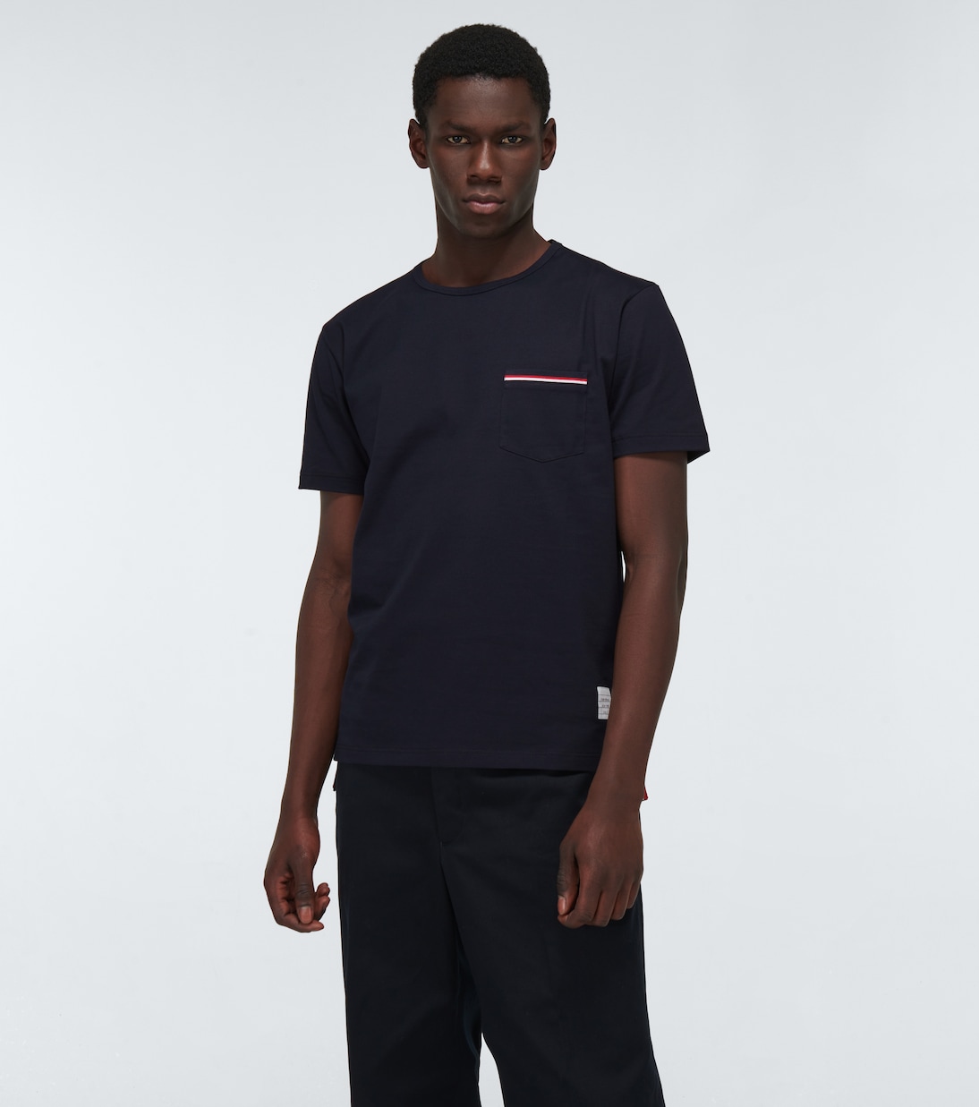 Short-sleeved cotton T-shirt | Thom Browne