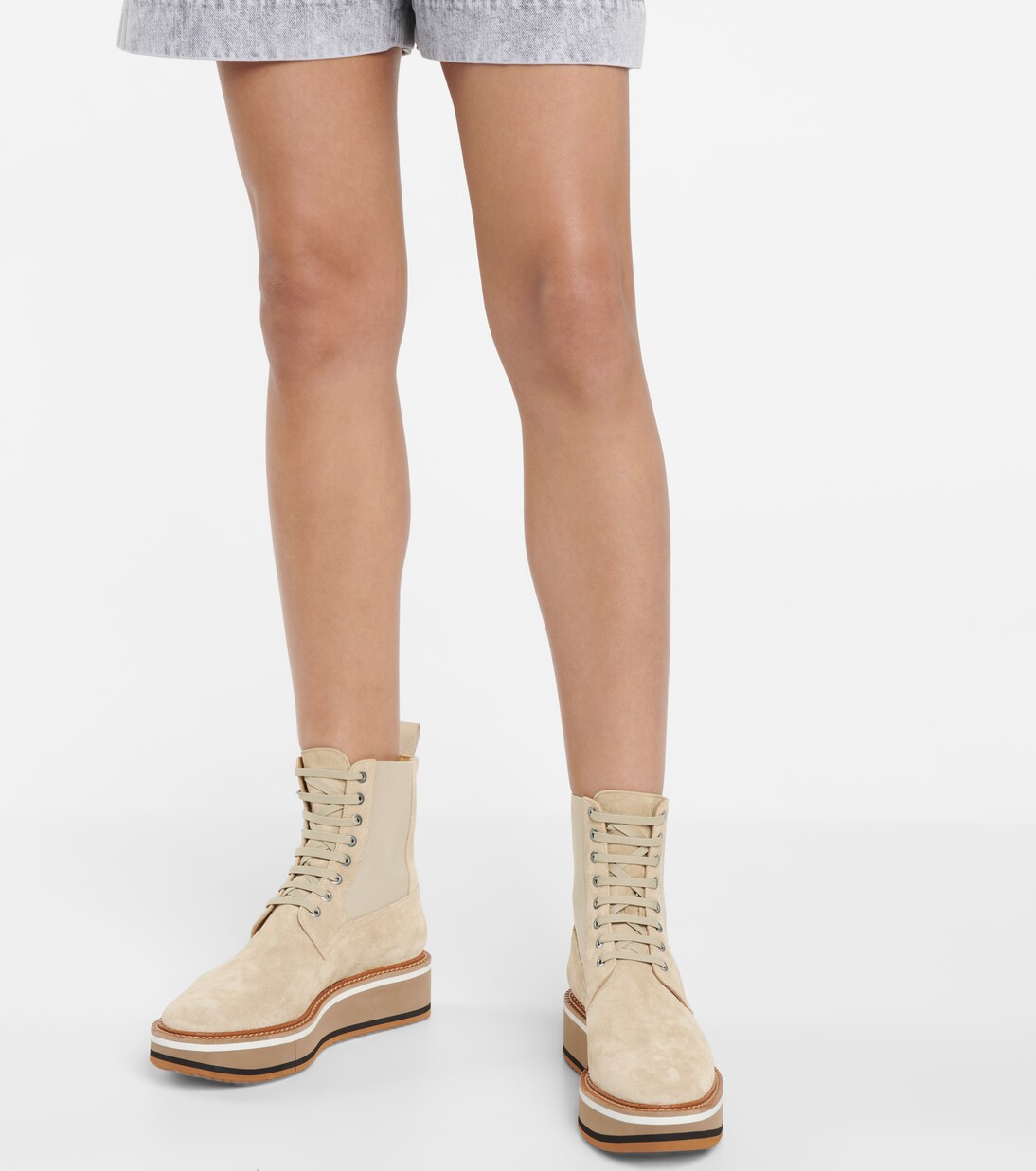 Bottines Brendy à plateforme en daim | Clergerie