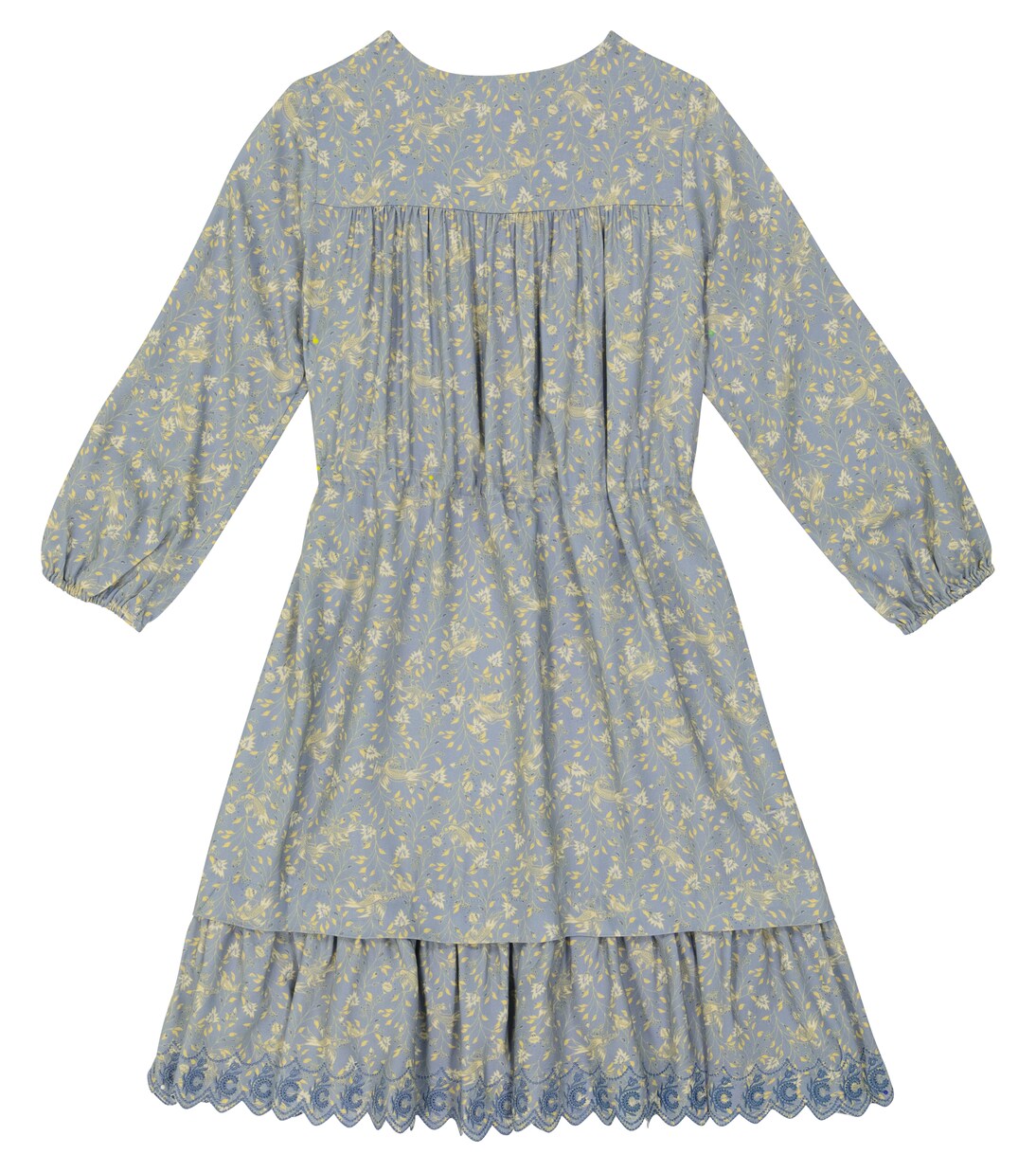 Floral printed long-sleeved dress | Chloé Kids