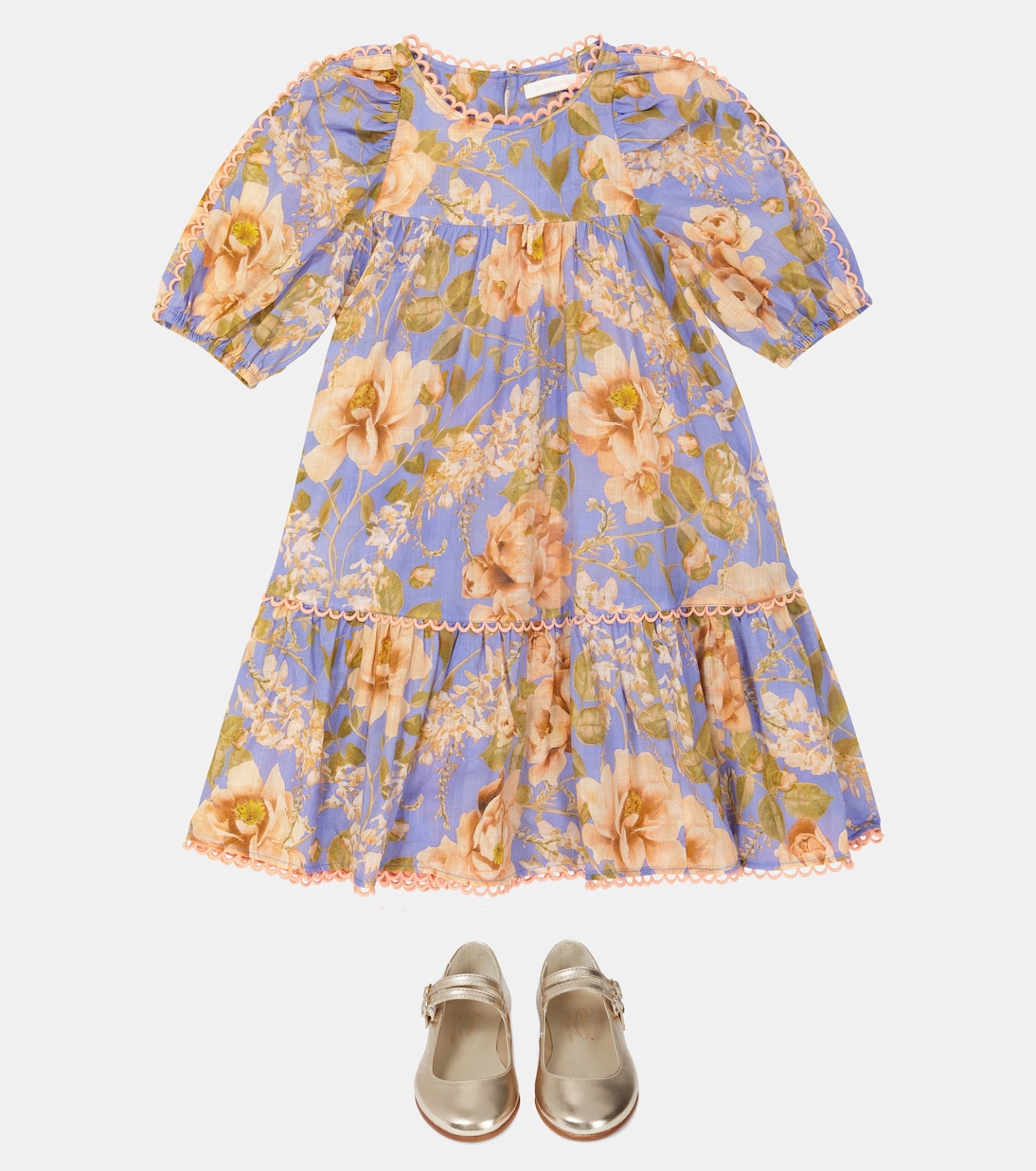 Rosa floral cotton dress | Zimmermann Kids
