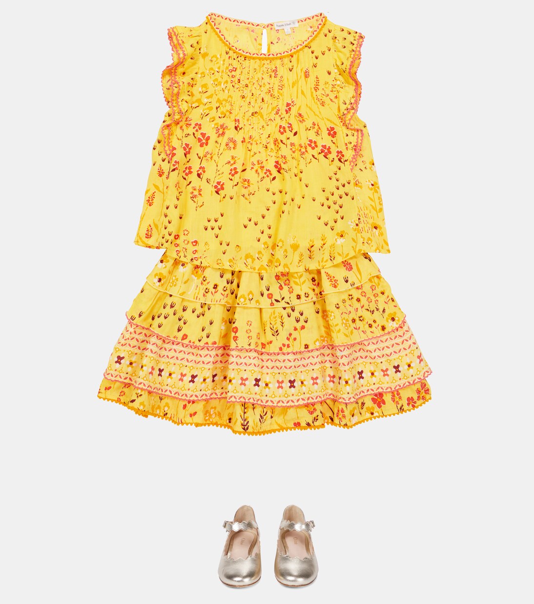 Amber floral blouse | Poupette St Barth Kids