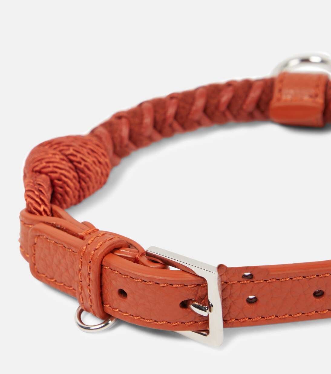 Leather and cashmere dog collar | Loro Piana