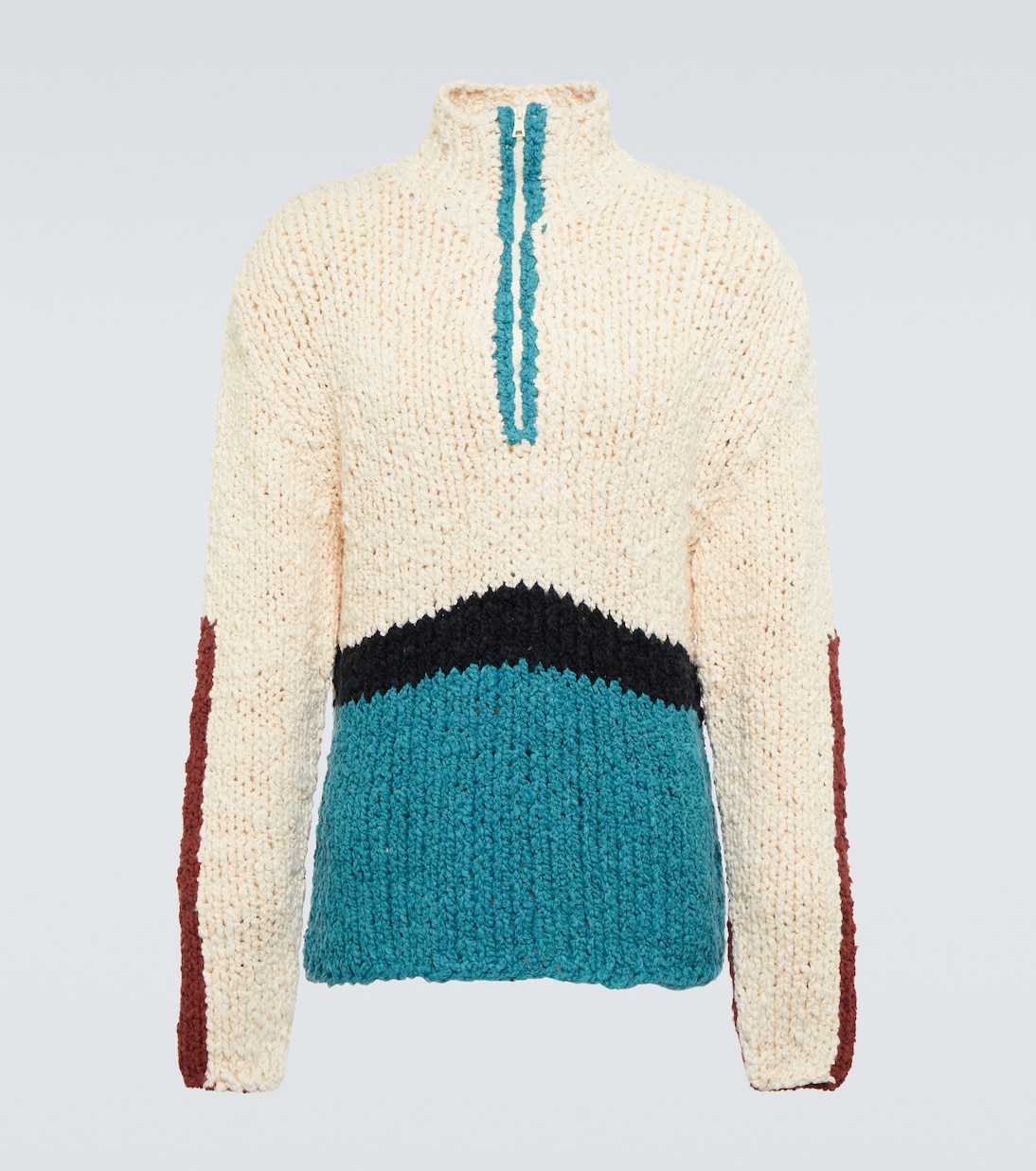 Block N Spiral bouclé sweater | The Elder Statesman
