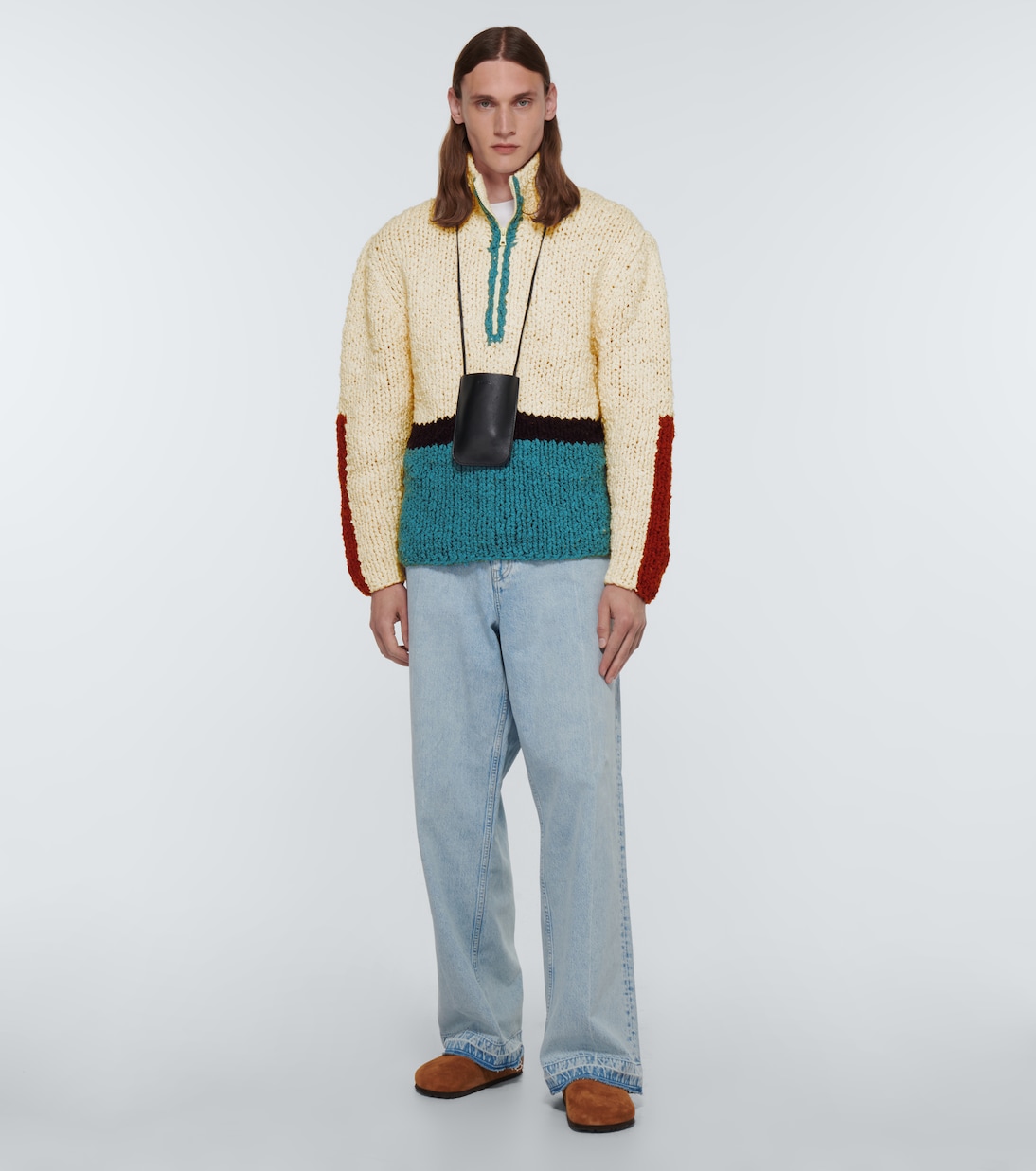 Block N Spiral bouclé sweater | The Elder Statesman