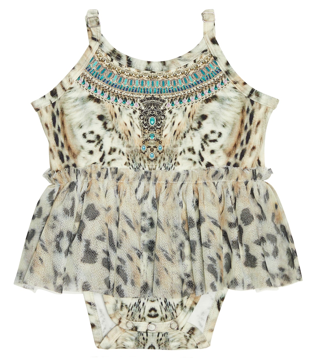 Baby printed cotton-blend bodysuit | Camilla Kids
