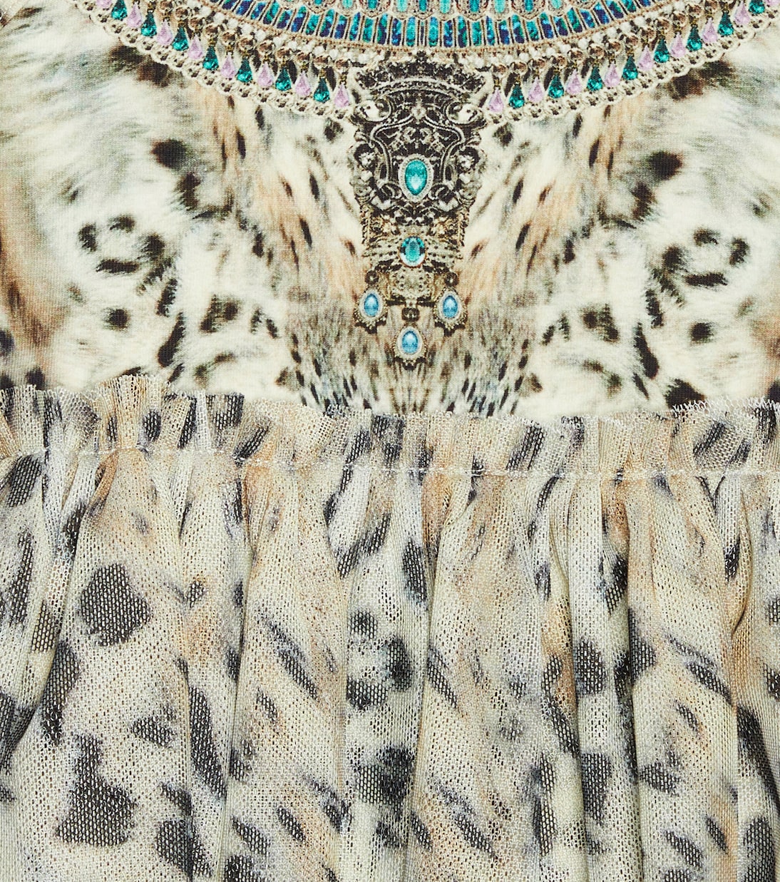 Baby printed cotton-blend bodysuit | Camilla Kids