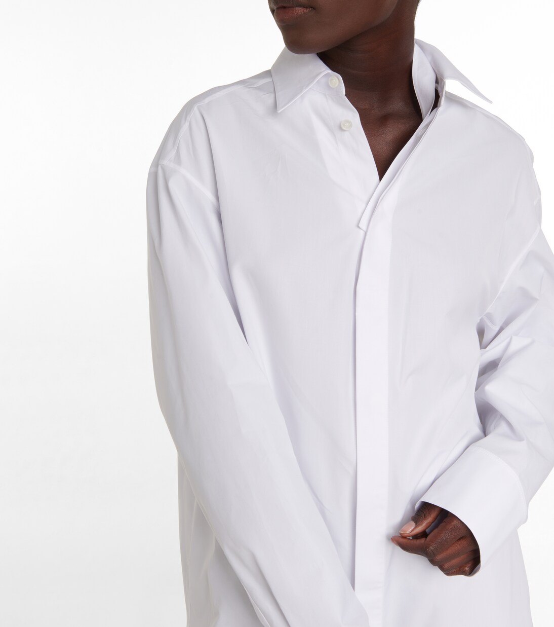 Hemdblusenkleid aus Baumwollpopeline | Alaïa