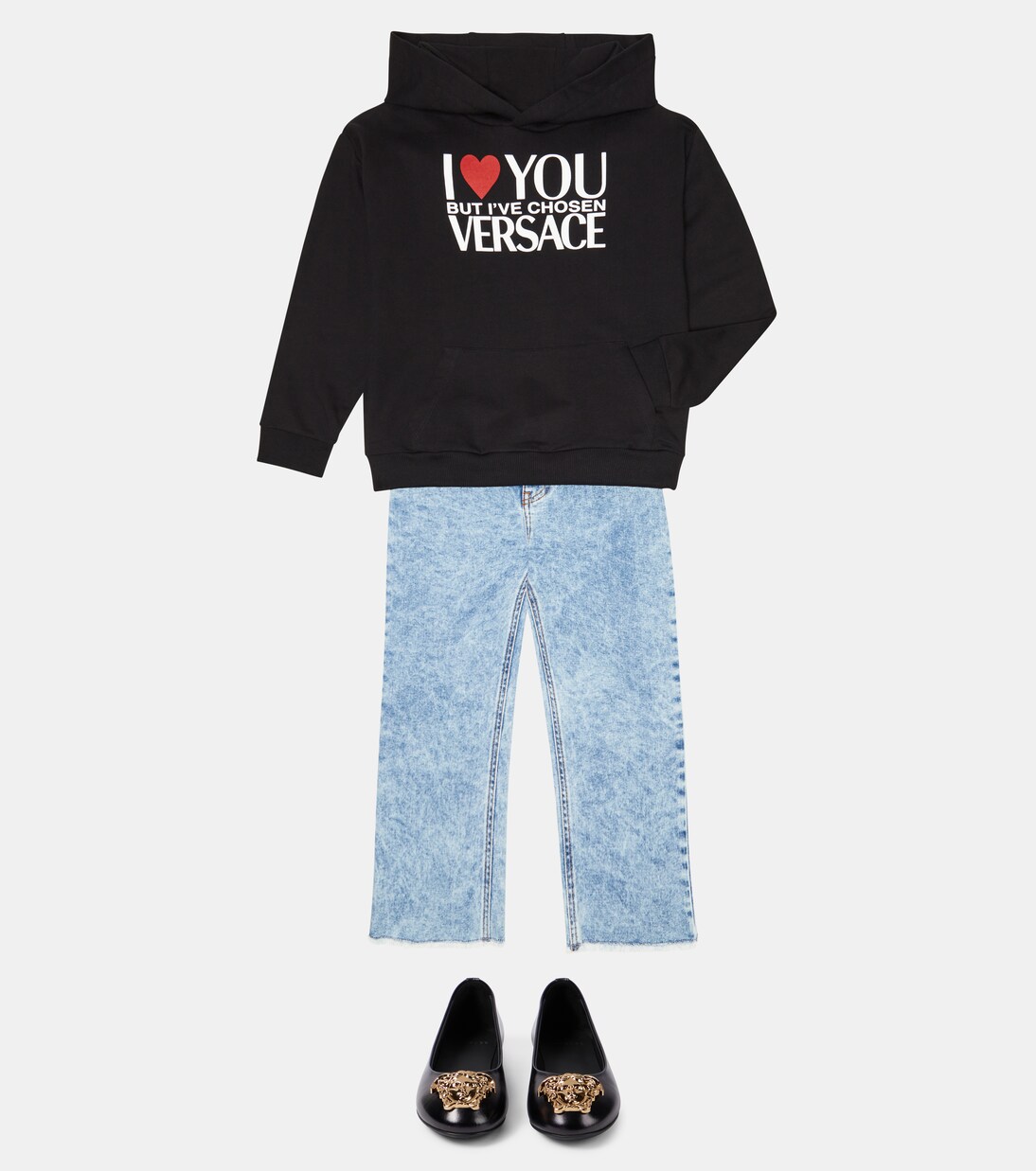 Sudadera de algodón con capucha | Versace Kids