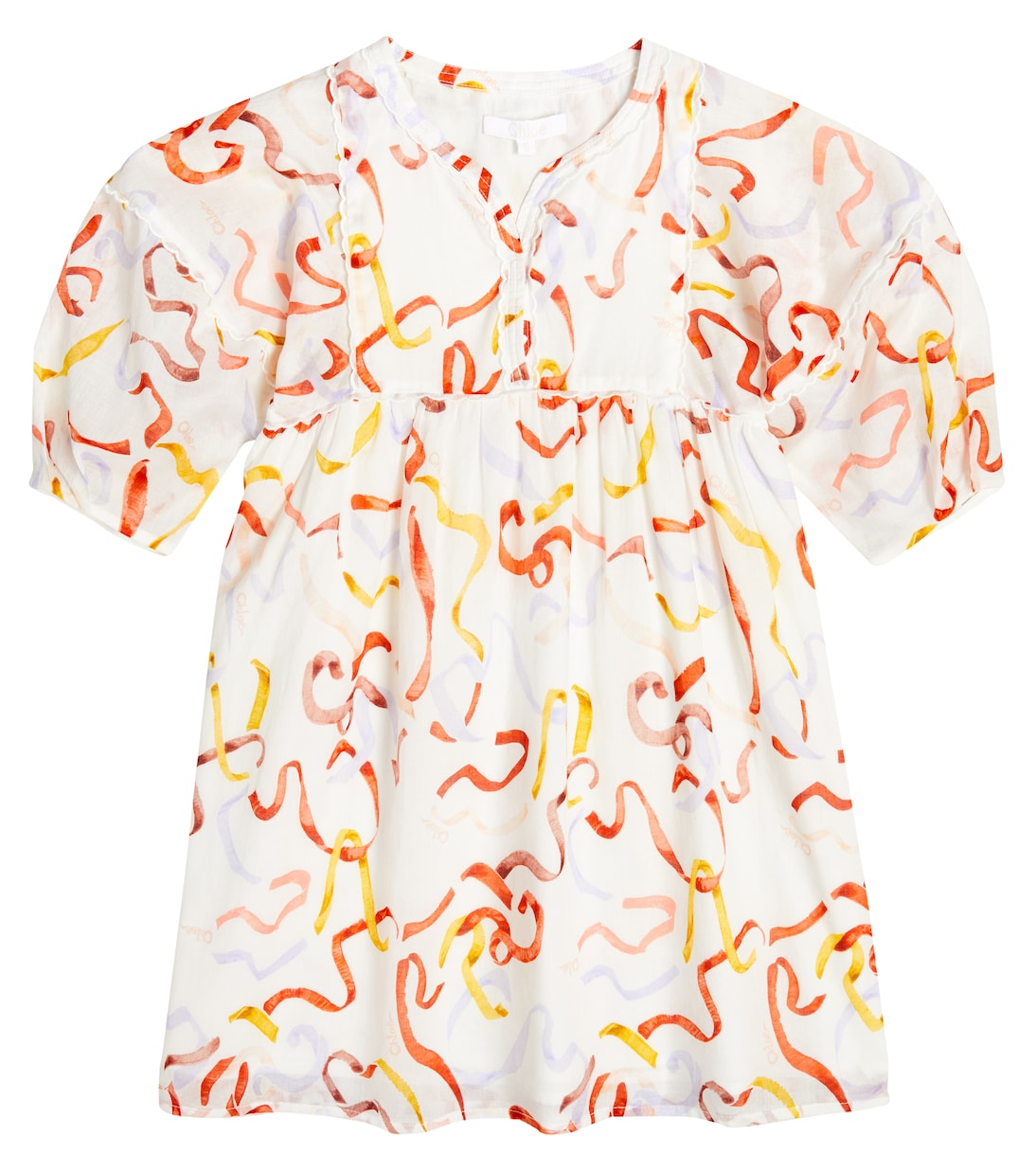 Printed cotton dress | Chloé Kids