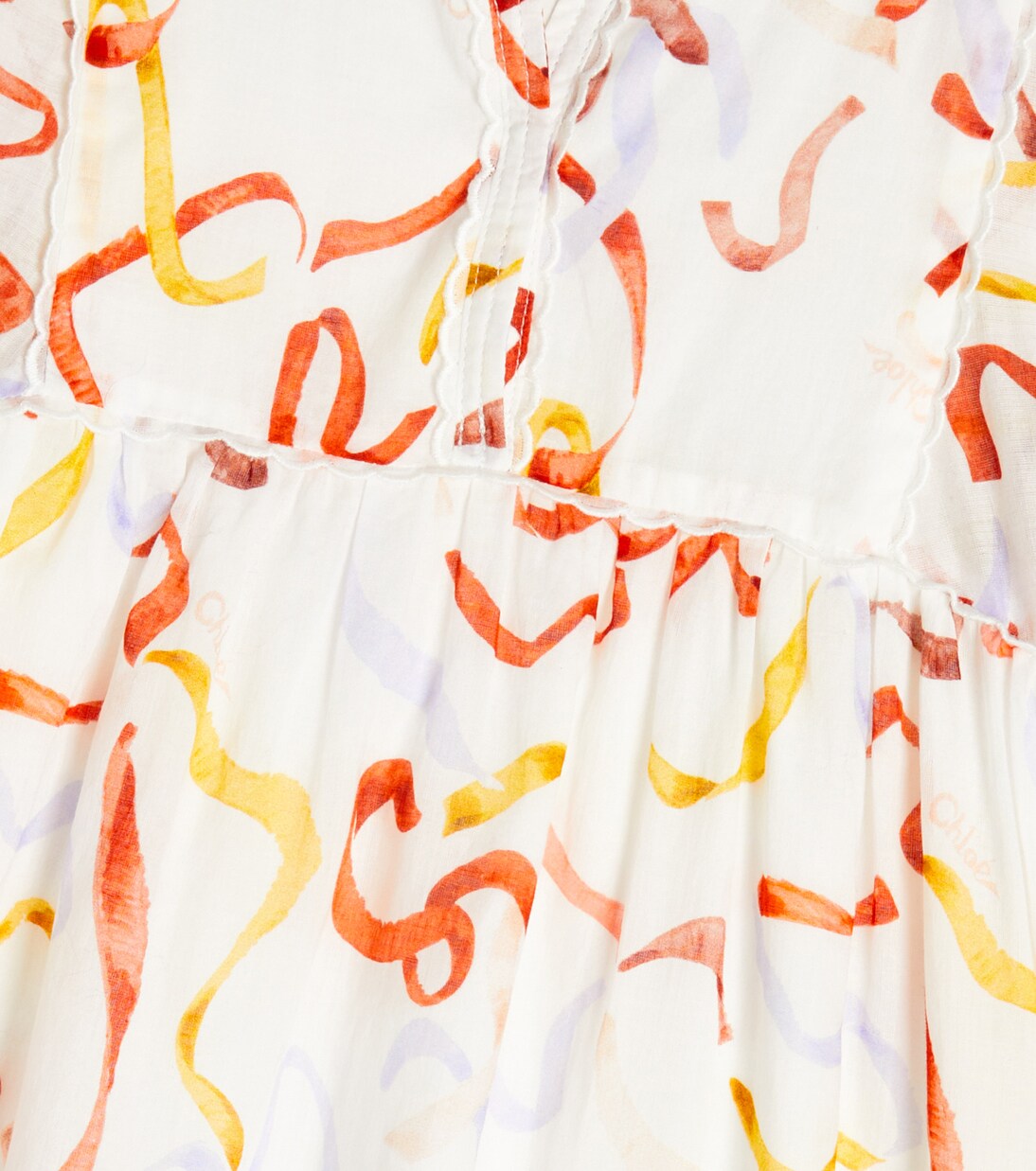 Printed cotton dress | Chloé Kids