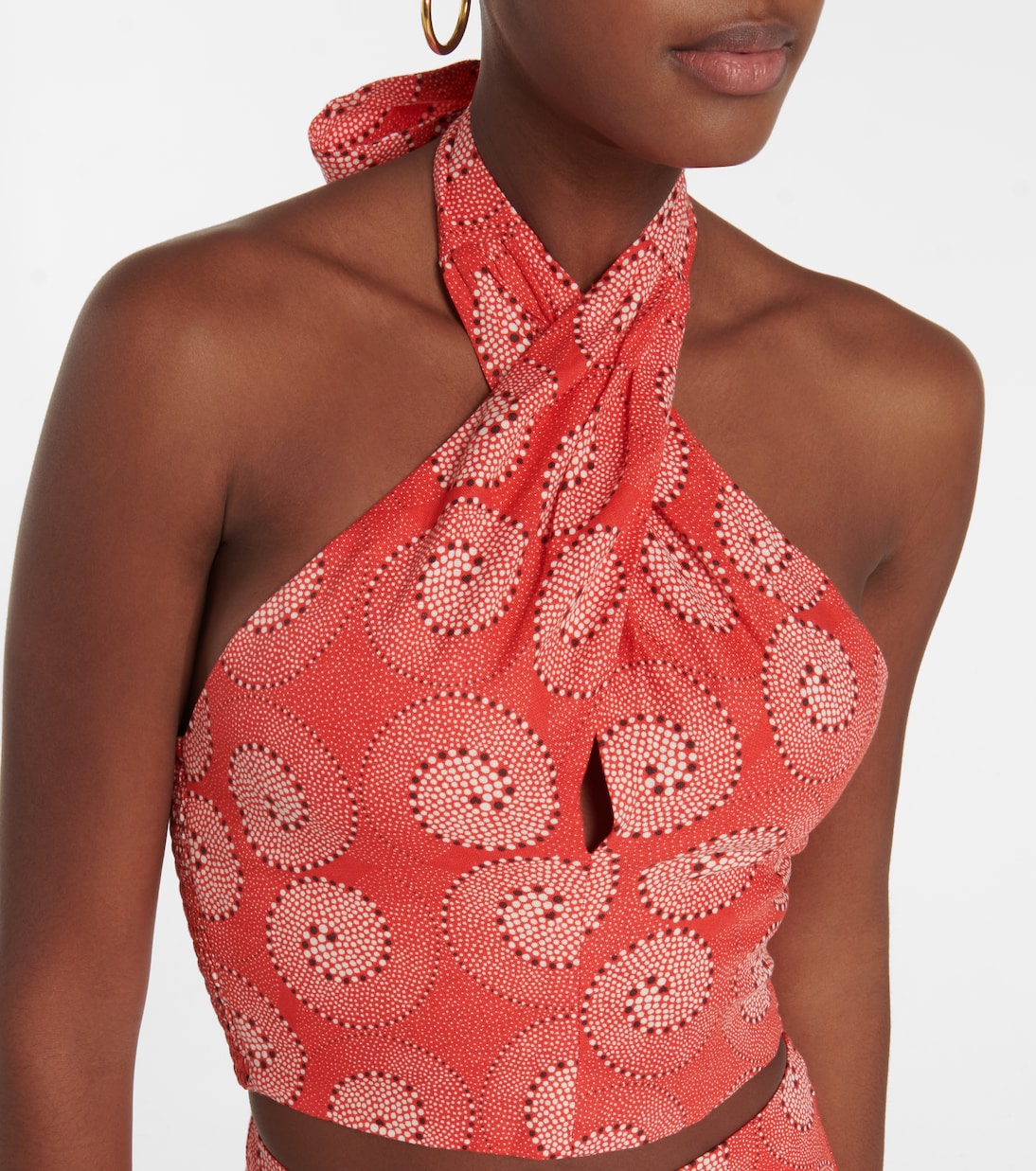 Bedrucktes Cropped-Top Kai | Staud