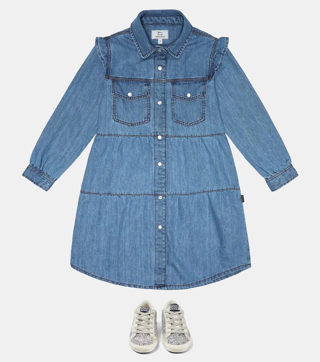 Denim dress | Woolrich Kids