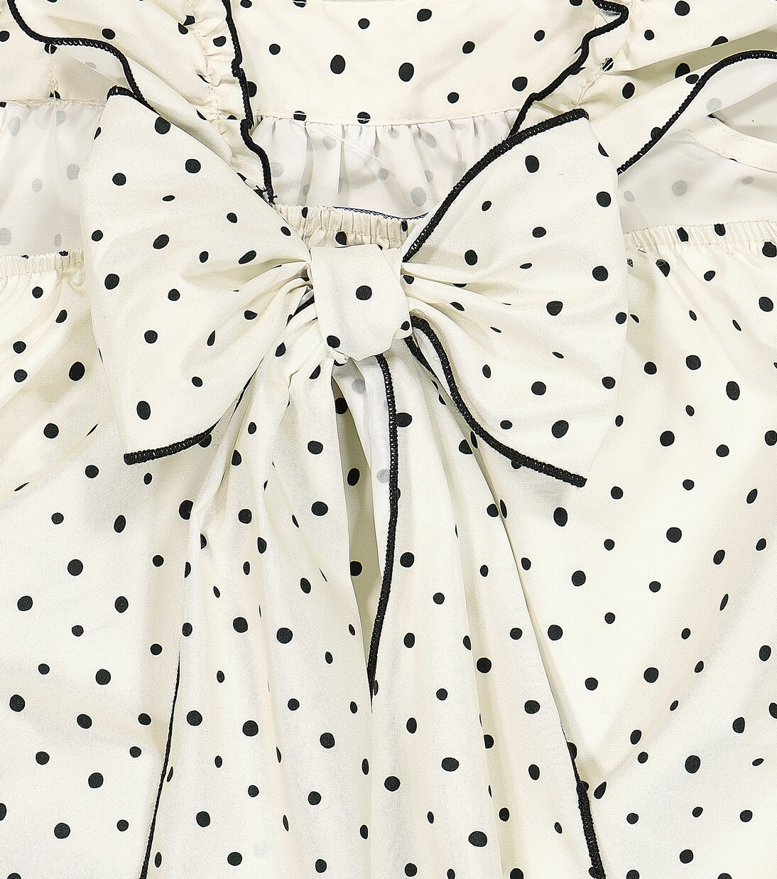 Formentera polka-dot ruffle-trimmed dress | Suncracy